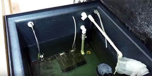 nutrient reservoir for a home hydroponics system
